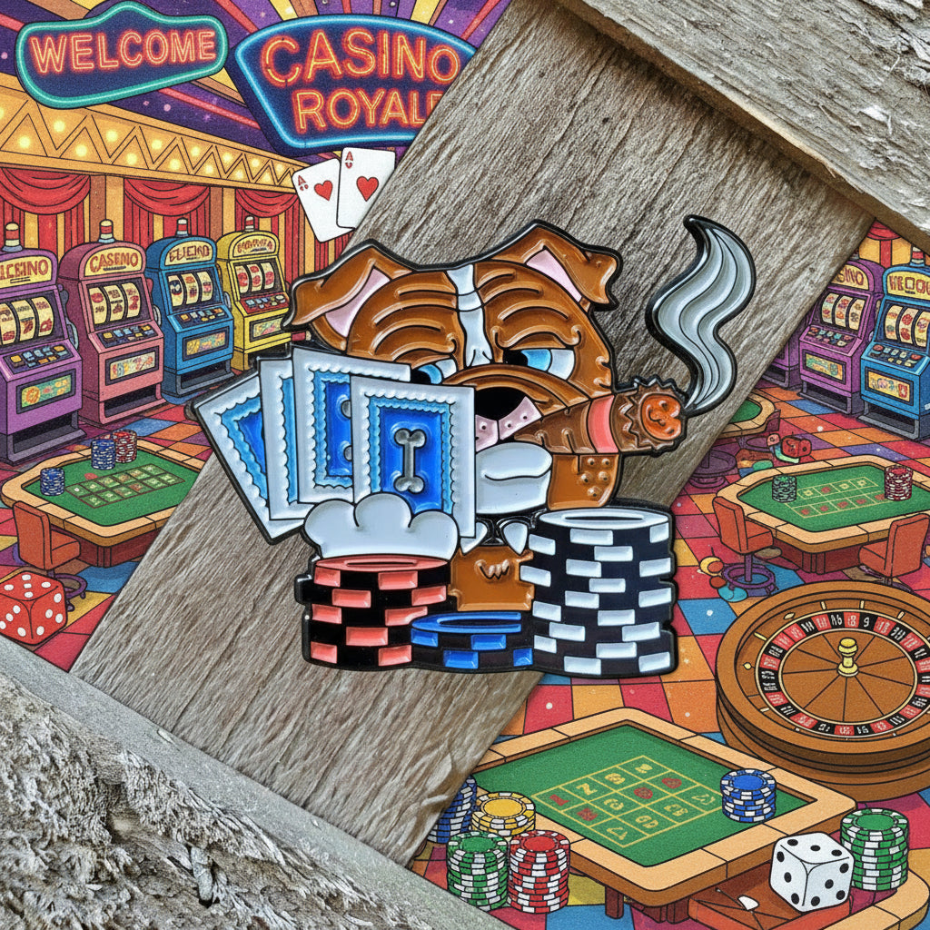 Poker Dog - Enamel Pin