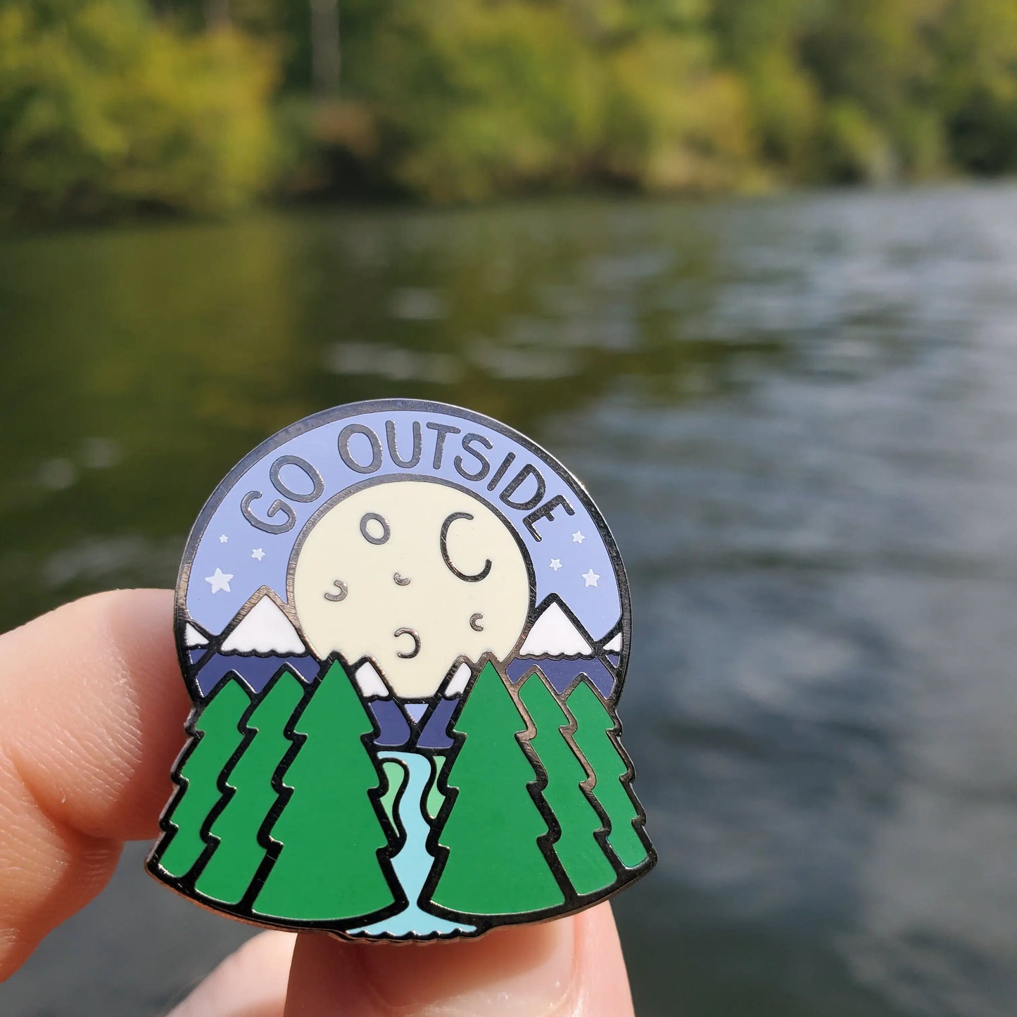Go Outside - Enamel Pin