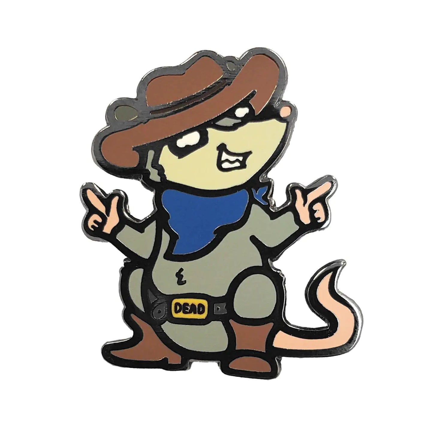 Cowboy Opossum - Enamel Pin