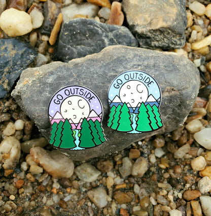 Go Outside - Enamel Pin
