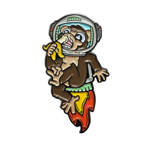 Astronaut  Chimp - Enamel Pin
