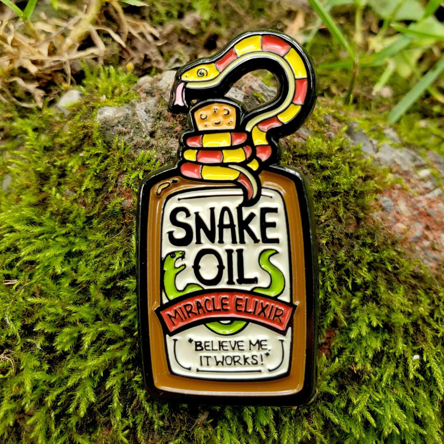 Snake Oil - Enamel Pin