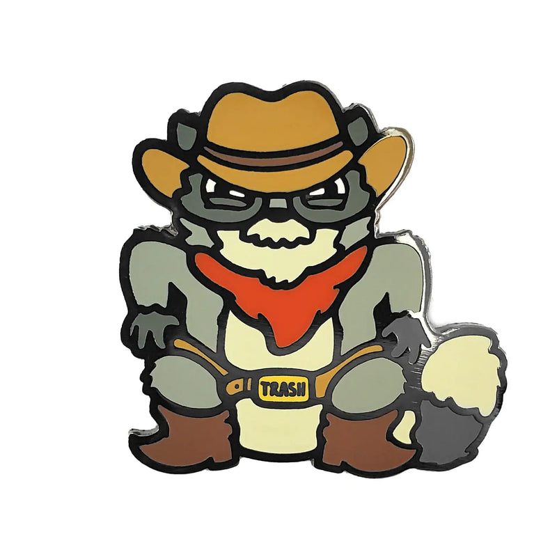 Cowboy Raccoon - Enamel Pin