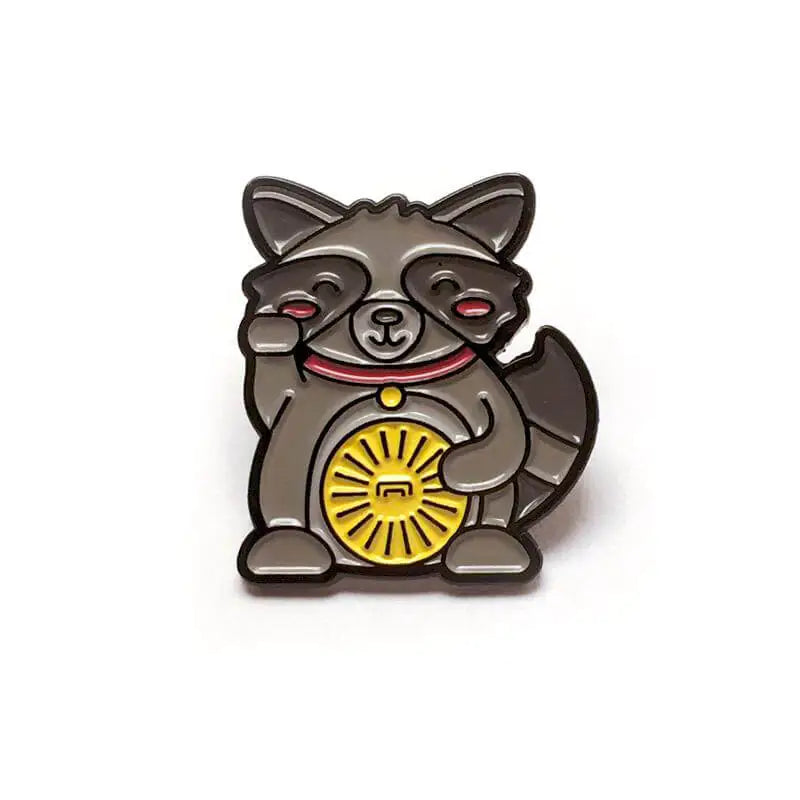 Lucky Raccoon - Enamel Pin
