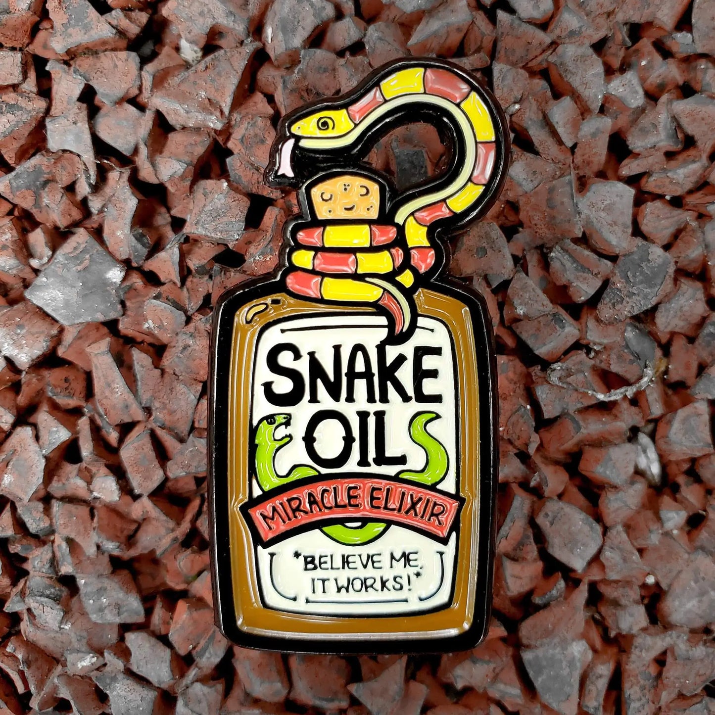 Snake Oil - Enamel Pin