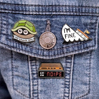 No Thank You Turtle - Enamel Pin