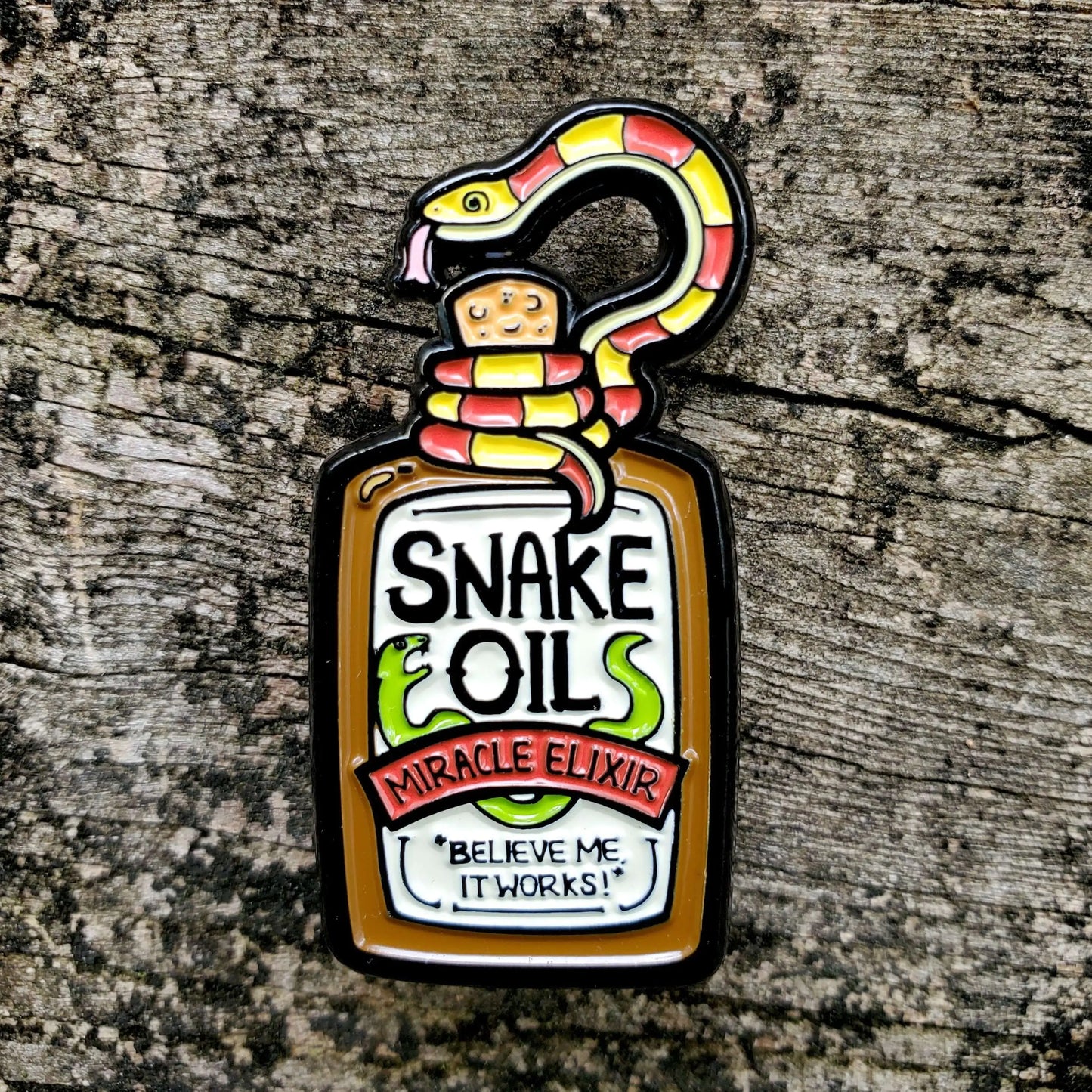 Snake Oil - Enamel Pin
