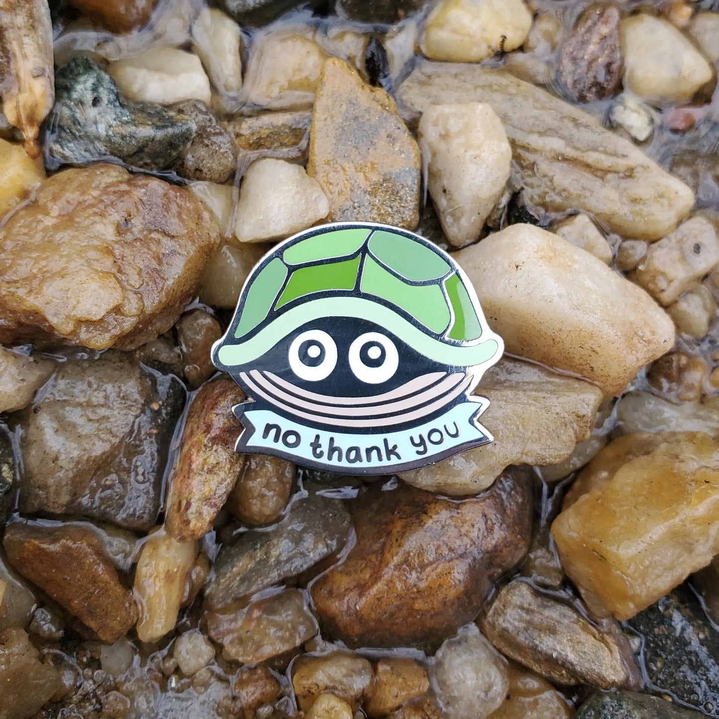 No Thank You Turtle - Enamel Pin