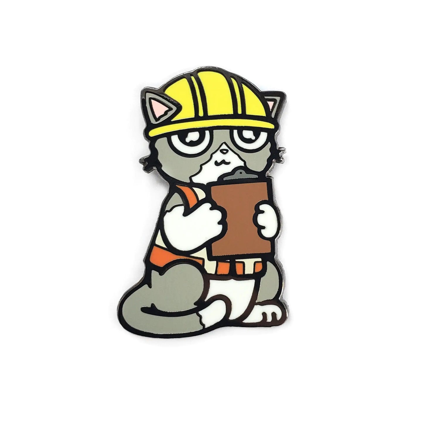 Construction Cat - Enamel Pin