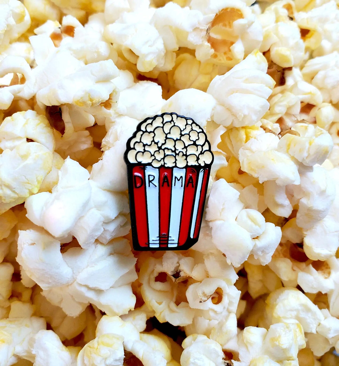 Drama Popcorn - Enamel Pin
