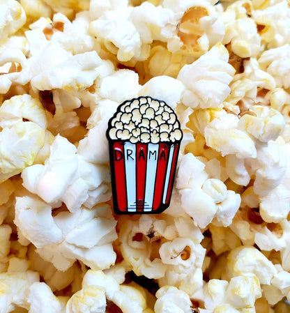 Drama Popcorn - Enamel Pin