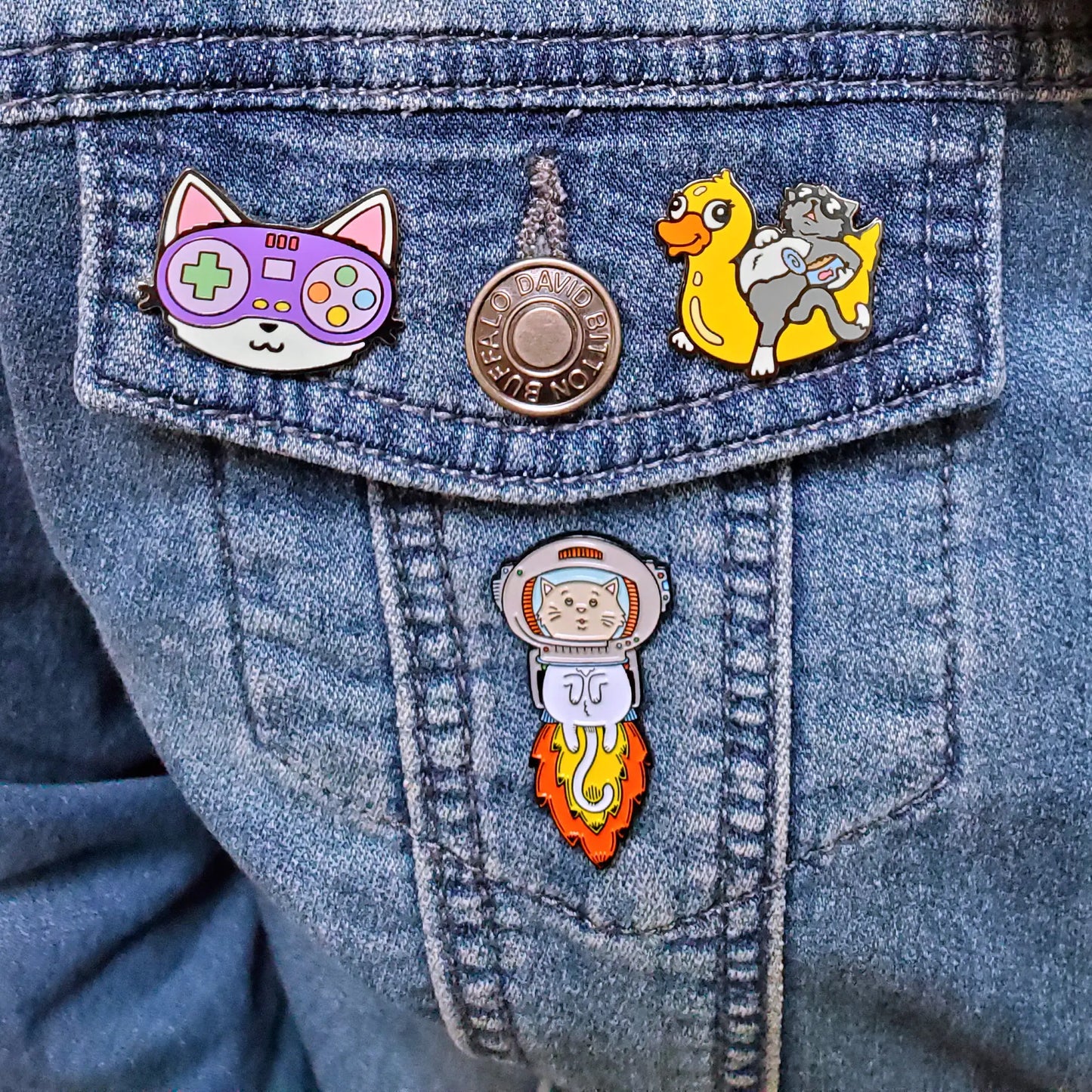 Pool Cat -Enamel  Pin