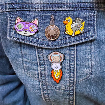 Pool Cat -Enamel  Pin